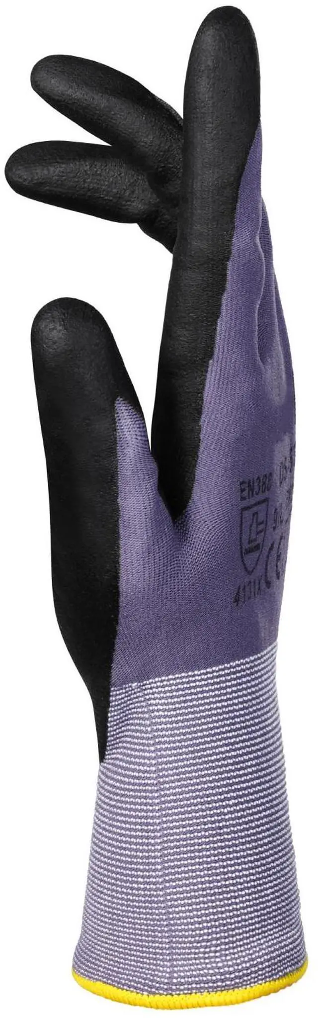 Alt view image 2 of 7 - Work Gloves 12-Pair Touch Screen Nitrile-Coated Garden Construction Gloves