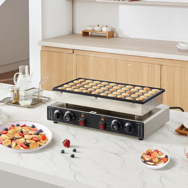 Alt view image 3 of 7 - 50PCS 43mm Mini Dutch Pancake Maker Commercial Dorayaki Baker 1700W