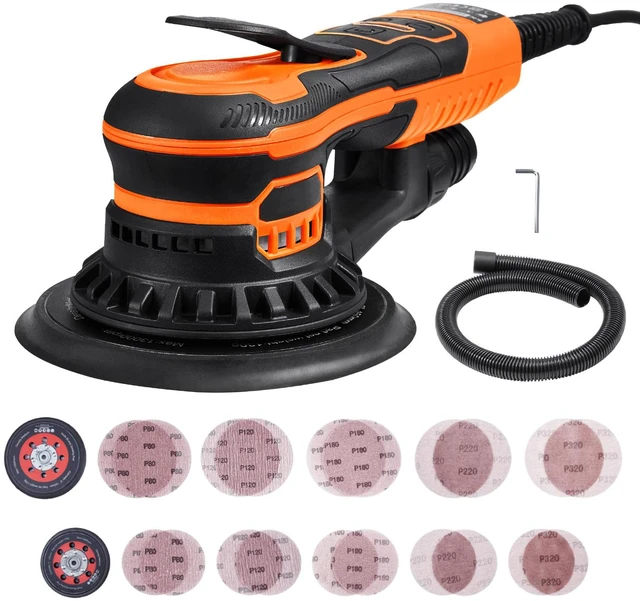 Alt view image 2 of 7 - Random Orbital Sander 5" & 6" Brushless Orbital Sander Sander 10000PRM 6 Speed