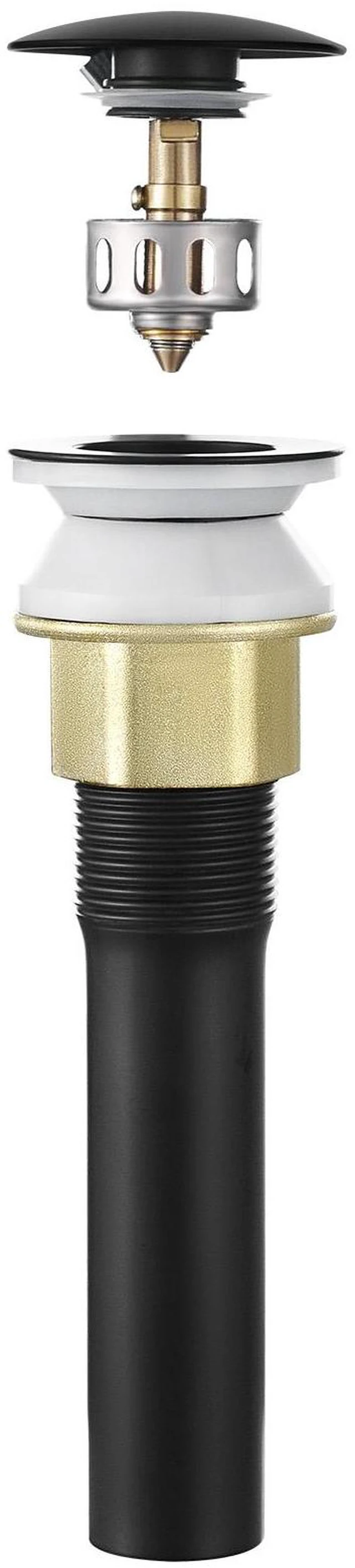 Alt view image 2 of 7 - Bathroom Sink Drain with Overflow Anti-Clogging Vessel Sink Drain Strainer