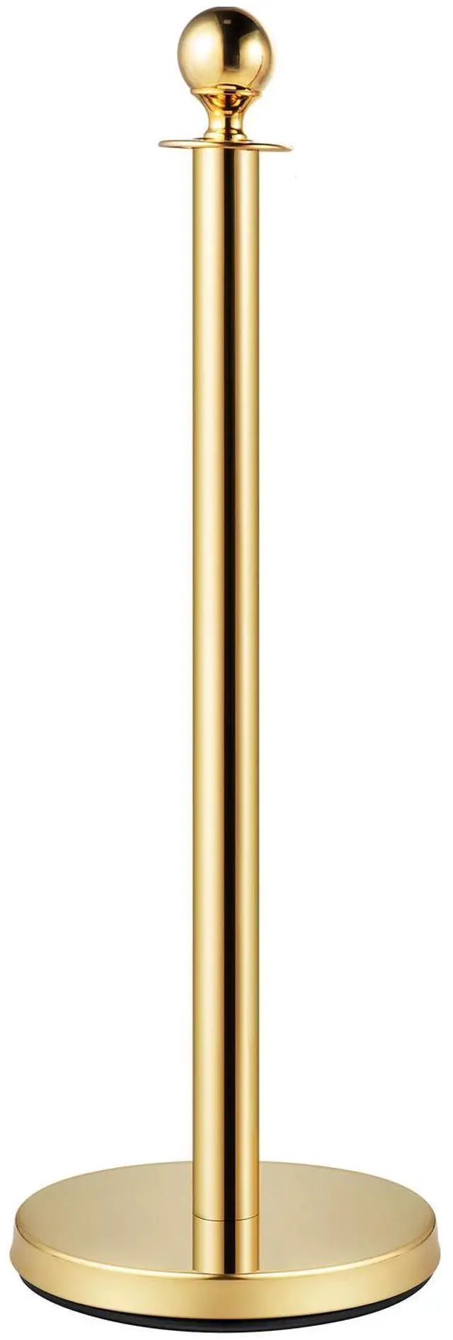 Alt view image 4 of 7 - Velvet Ropes and Posts 4 Pcs, 3 Red Velvet Rope 5 ft, Stanchion Post with Ball Top, Crowd Control Barriers Gold Stanchions, Red Carpet Poles, Crowd Control Ropes and Poles for Party Supplies