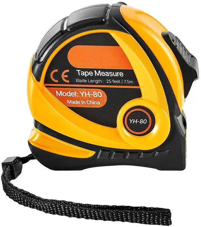Alt view image 5 of 7 - Tape Measure 25 ft Length, Measuring Tape with Retractable, Imperial and Metric ft/m Dual-Scale & ABS Case & Easy Read Steel Measurement Tool, for Outdoor,Decoration