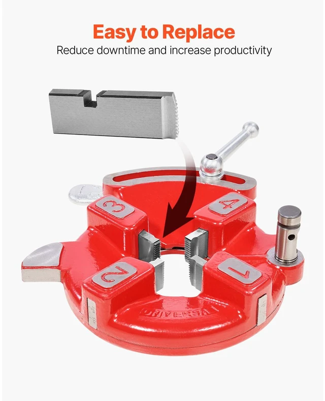 Alt view image 3 of 7 - Threading Machine Dies 1"-2" NPT Pipe Dies 4 Pcs Right-Handed Fit RIDGID