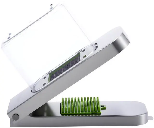 Alt view image 6 of 7 - Vegetable Chopper Food Veggie Cutter 3 Stainless Onion Slicer with Container