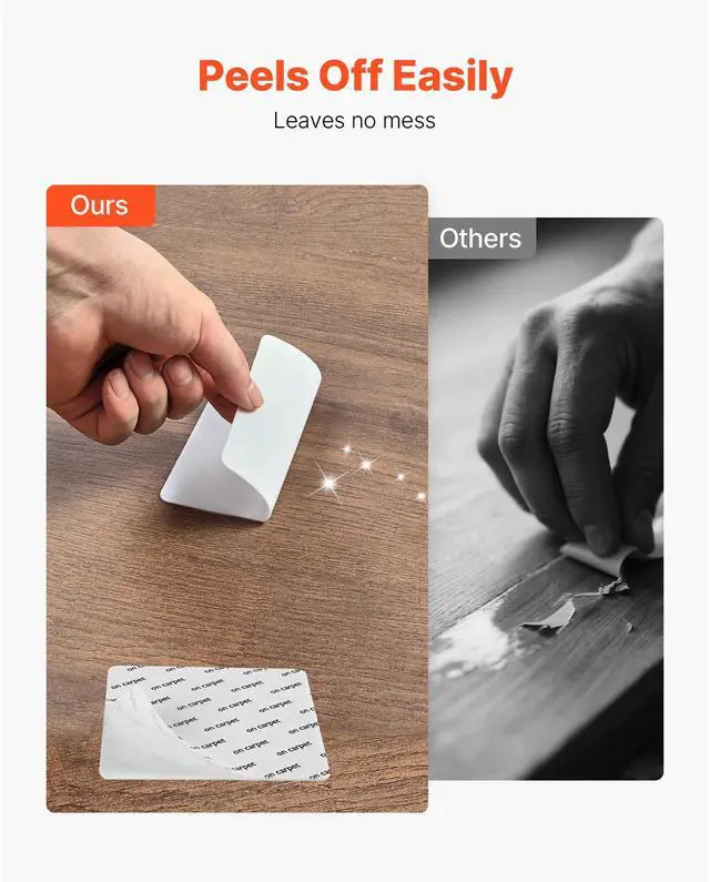 Alt view image 2 of 7 - Rug Gripper Carpet Stickers for Area Rugs 20 PCS Strong Adhesive Non-Slip