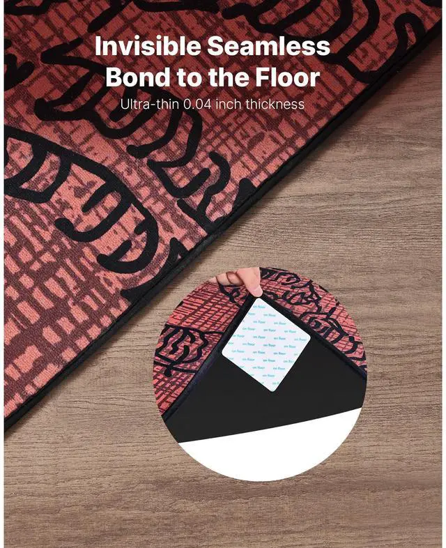 Alt view image 6 of 7 - Rug Gripper Carpet Stickers for Area Rugs 20 PCS Strong Adhesive Non-Slip