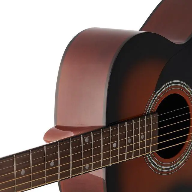 Alt view image 6 of 7 - 40 in Dreadnought Acoustic Guitar Beginner Bundle with Gig Bag Adult Sunburst