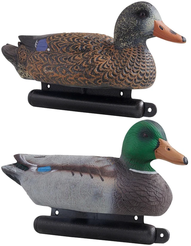 Alt view image 5 of 6 - Duck Decoy Outdoor Teal Decoy Realistic Plastic Floating Duck for Hunting 6-Pack