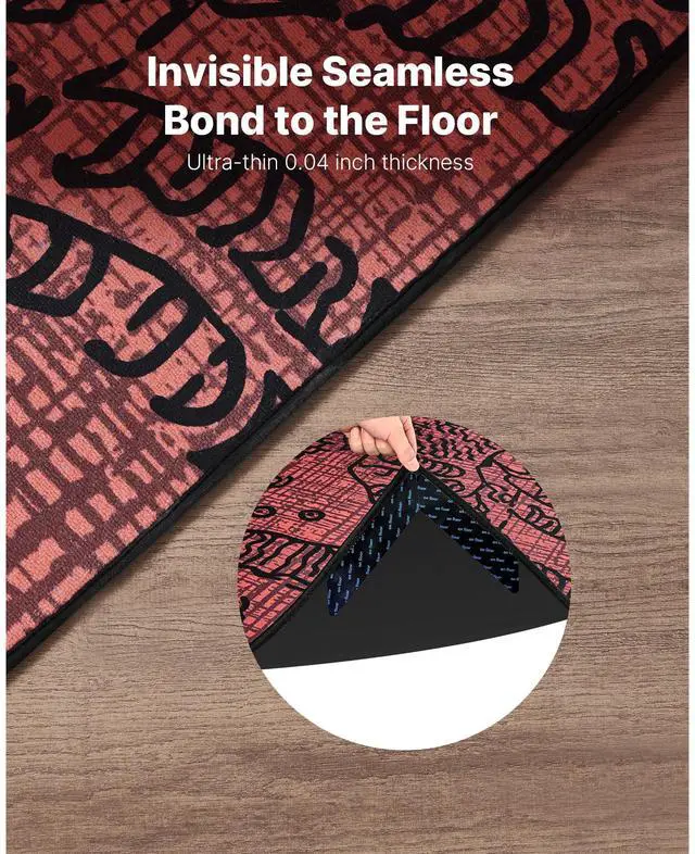 Alt view image 3 of 7 - Rug Gripper Carpet Stickers for Area Rugs 12 PCS Strong Adhesive Non-Slip