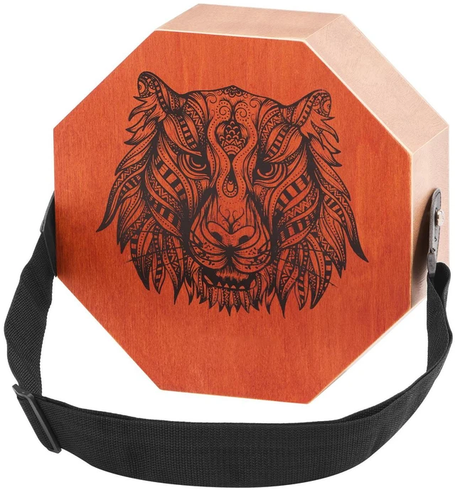 Main image of Unique Cajon Box Drum Wood Percussion Instrument Guitar Strings Adjustable Strap