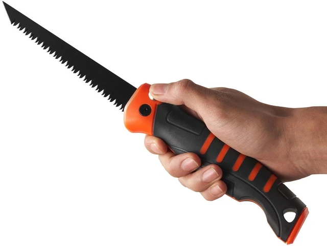 Alt view image 7 of 7 - Folding Jab Saw 5 in Foldable Jab Saw with Soft Grip Handle for Drywall PVC