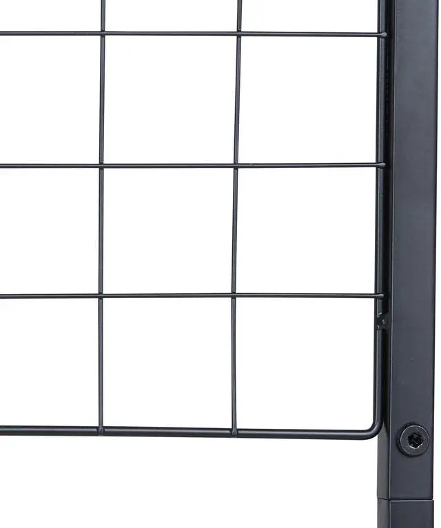 Alt view image 7 of 7 - 2' x 5.6' Grid Wall Panels Tower, 2 Packs Wire Gridwall Display Racks with T-Base Floorstanding, Double Side Gridwall Panels for Art Craft Shows, Retail Display with Extra Clips and Hooks