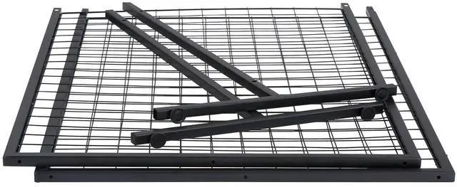 Alt view image 6 of 7 - 2' x 5.6' Grid Wall Panels Tower, 2 Packs Wire Gridwall Display Racks with T-Base Floorstanding, Double Side Gridwall Panels for Art Craft Shows, Retail Display with Extra Clips and Hooks