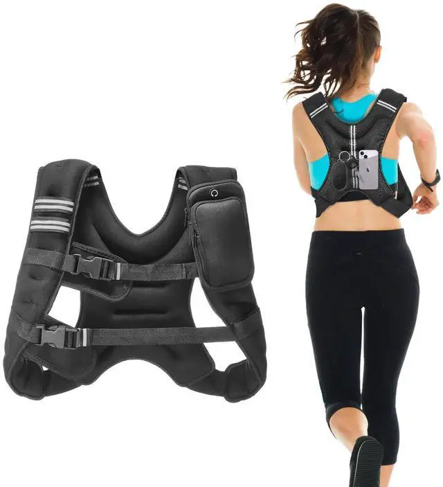 Alt view image 6 of 7 - 12lb Weighted Vest for Men Women Workout Equipment for Strength Training
