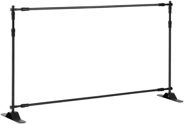 Alt view image 7 of 7 - Telescopic Backdrop Banner Stand 8' x 8' Banner Stand Adjustable Step and Repeat Backdrop Banner Stand Retractable Banner Stand with Carrying Bag (8 ft)
