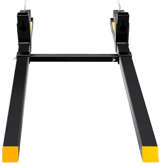 Alt view image 3 of 7 - Pallet Forks, 2000 lbs Tractor Bucket Forks, 60" Total Length Clamp on Pallet Forks with Adjustable Stabilizer bar, Heavy Duty Pallet Forks for Tractor Attachments, Skid Steer, Loader Bucket