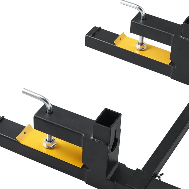Alt view image 5 of 7 - Pallet Forks, 2000 lbs Tractor Bucket Forks, 60" Total Length Clamp on Pallet Forks with Adjustable Stabilizer bar, Heavy Duty Pallet Forks for Tractor Attachments, Skid Steer, Loader Bucket