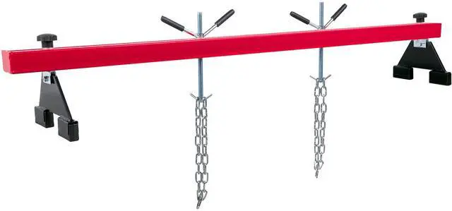 Alt view image 4 of 7 - Engine Support Bar 1100 Lbs Capacity Engine Transverse Bar Engine Hoist 2 Point Lift Holder Hoist Dual Hooks, Engine Hoist Keeps Engine Stable for Home Garages & Auto Repair Shop