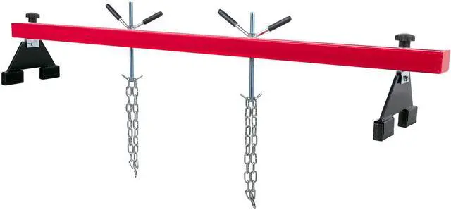 Alt view image 5 of 7 - Engine Support Bar 1100 Lbs Capacity Engine Transverse Bar Engine Hoist 2 Point Lift Holder Hoist Dual Hooks, Engine Hoist Keeps Engine Stable for Home Garages & Auto Repair Shop