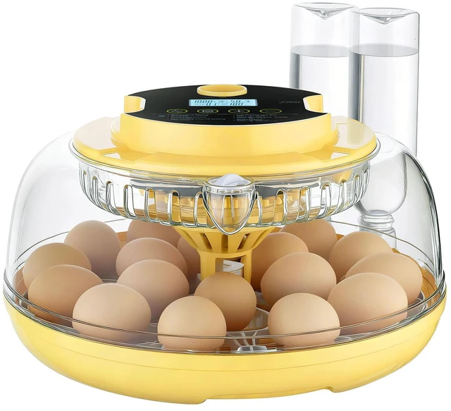 Main image of 18 Egg Incubator, Automatic Egg Turner with LED Candler, Temperature & Humidity Control, 360° View Clear Window, Auto Water Refill, Poultry Eggs Incubators for Hatching Chicks Ducks Goose Quail