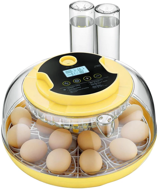 Alt view image 5 of 7 - 18 Egg Incubator, Automatic Egg Turner with LED Candler, Temperature & Humidity Control, 360° View Clear Window, Auto Water Refill, Poultry Eggs Incubators for Hatching Chicks Ducks Goose Quail