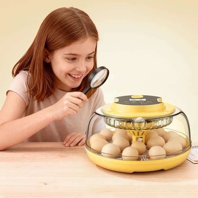 Alt view image 6 of 7 - 18 Egg Incubator, Automatic Egg Turner with LED Candler, Temperature & Humidity Control, 360° View Clear Window, Auto Water Refill, Poultry Eggs Incubators for Hatching Chicks Ducks Goose Quail