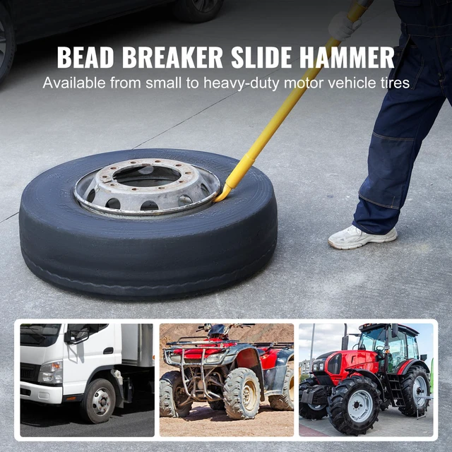 Alt view image 3 of 7 - Tire Bead Breaker Slide Hammer, 46.3" Length Heavy Duty Steel Tire Bead Breaker, Portable Tire Changing Sliding Impact for Car Truck Trailer Tire Removal