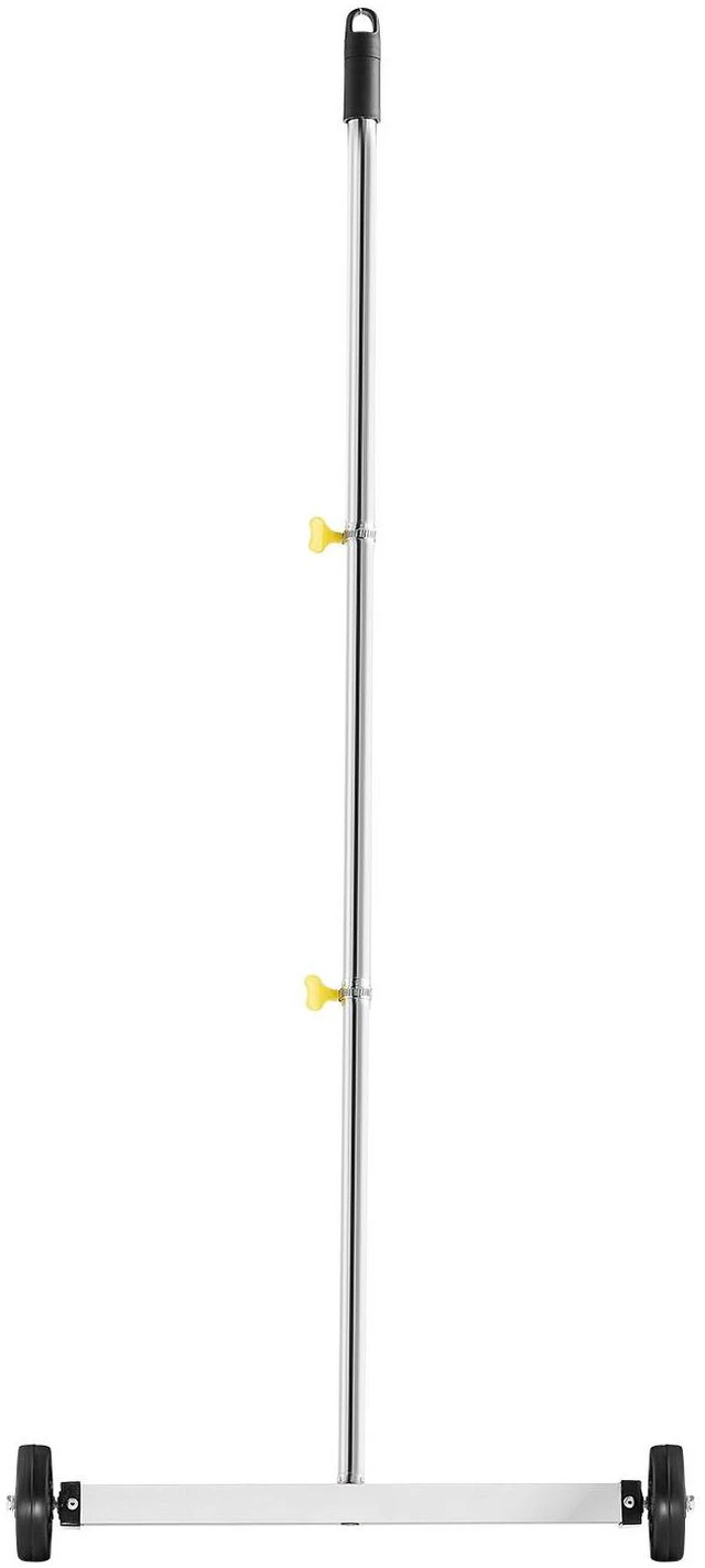 Main image of Magnetic Sweeper with Wheels, 17 inch, 10 lbs Load Capacity, Lightweight Magnetic Pickup Sweeper with Adjustable Handle, Pick Up Nails and Screws, Easy Cleanup for Garages, Roofing Projects