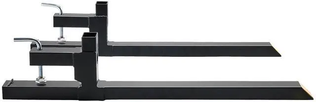 Alt view image 7 of 7 - Pallet Forks, 2000 lbs Capacity Clamp on Pallet Forks, 43" Tractor Bucket Forks, Heavy Duty Front Loader Attachment for Tractor, Skid Steer, Loader Bucket, Tractor Forks for Agriculture and Farm