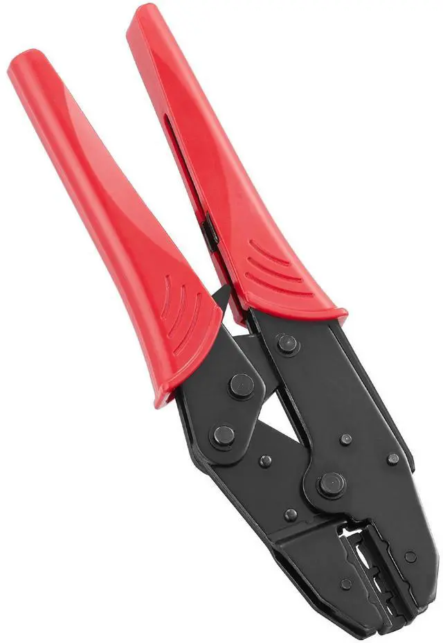 Alt view image 5 of 7 - Ratcheting Crimping Tool Set For Insulated Electrical Connectors AWG22-10 with Wire Stripper and 210pcs Heat Shrink Tubes Labor-Saving Ratcheting Wire Crimp Pliers