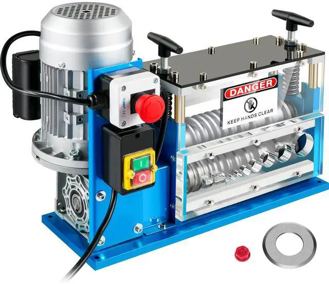 Alt view image 5 of 7 - Cable Wire Stripping Machine 0.06 inch -1.5 inch,Portable Powered Wire Stripper Machine 11 Channels 10 Blades,Automatic Wire Stripping Tool 75ft/minute,for Recycling Copper Wire