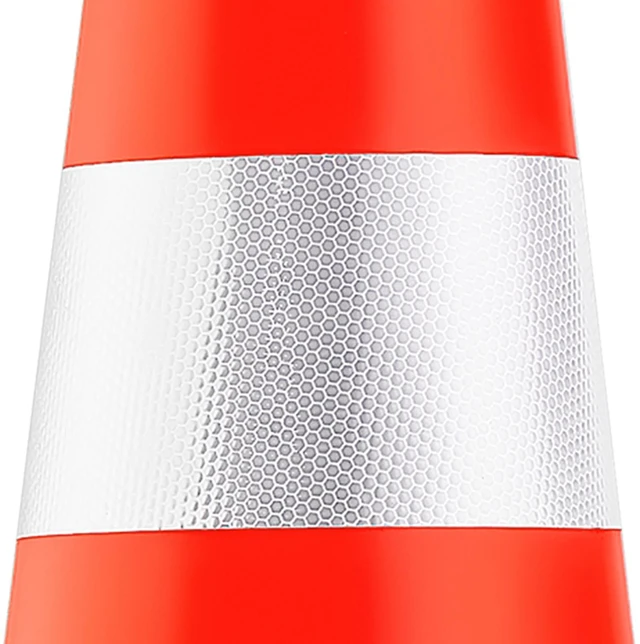 Alt view image 3 of 7 - 6Pack 36" Traffic Cones, Safety Road Parking Cone with Black Weighted Base, PVC Orange Traffic Safety Cones, Hazard Cones Reflective Collars for Construction Traffic Parking