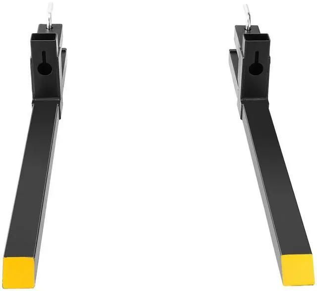 Alt view image 2 of 7 - Pallet Forks, 2000 lbs Capacity Clamp on Pallet Forks, 43" Tractor Bucket Forks, Heavy Duty Front Loader Attachment for Tractor, Skid Steer, Loader Bucket, Tractor Forks for Agriculture and Farm