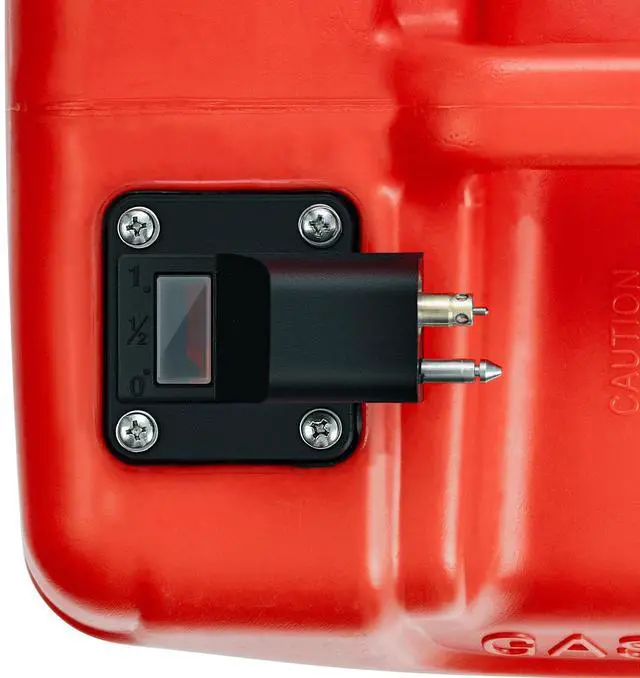 Alt view image 5 of 7 - Marine Fuel Tank, 3.17 Gallon/12L, Portable Boat Fuel Gas Tank for Outboard Engine Boats, Plastic Outboard Marine Boat Fuel Tank with Hose, Easy to Carry for Yacht, Fishing Boat, Deck Boat, Red