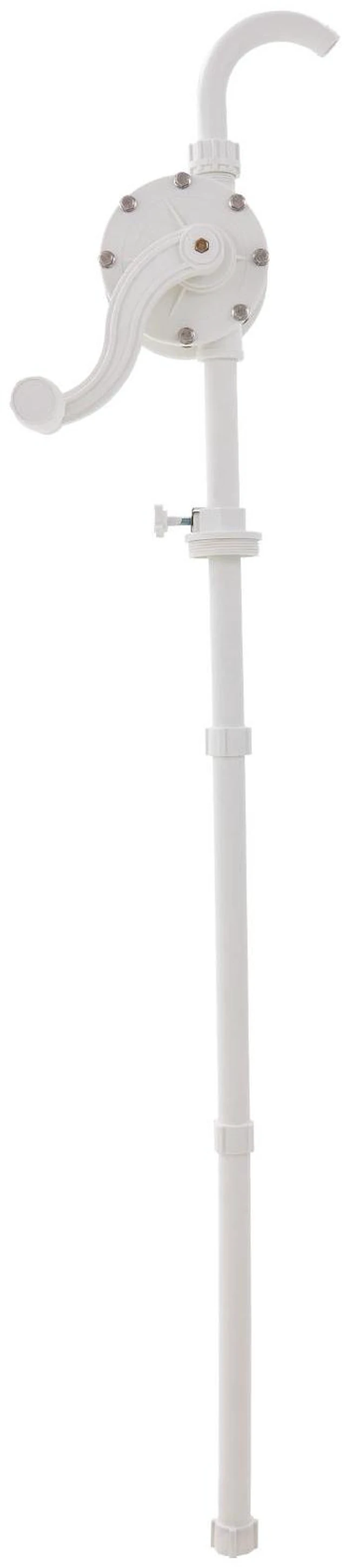 Alt view image 6 of 7 - Drum Pump, 6.5 GPM Flow, Rotary Barrel Pump Hand Crank, Fits 5 to 55 Gallon Drums with 3-Section Suction Tube Assembly and Hose, Designed for Fast Transfer of Water, Alcohol, Corrosive Liquids