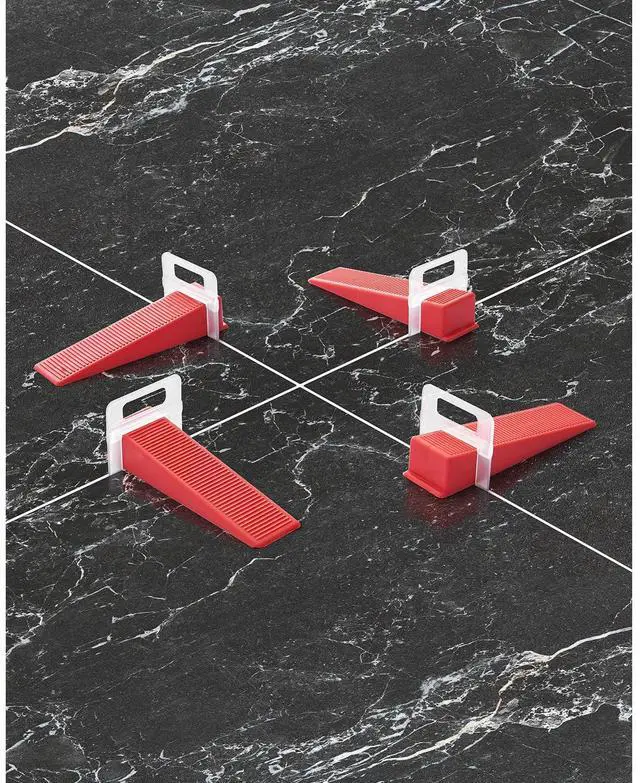 Alt view image 2 of 7 - Tile Leveling System Clips, 2000-Piece 1/16" Tile Spacers Clips Tile Tools, 1.5mm Floor Wall Spacer Tiling Tool Set, Tile Installation Tools for Professional Ceramic Tile and Stone Installation