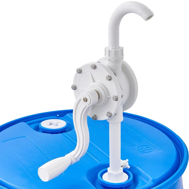 Alt view image 7 of 7 - Drum Pump, 6.5 GPM Flow, Rotary Barrel Pump Hand Crank, Fits 5 to 55 Gallon Drums with 3-Section Suction Tube Assembly and Hose, Designed for Fast Transfer of Water, Alcohol, Corrosive Liquids