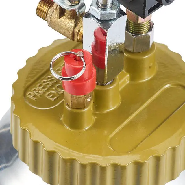 Alt view image 4 of 7 - 2L/0.5gal Spray Paint Pressure Pot Tank, Lightweight Air Paint Pressure Pot, 1.8mm Nozzle Spray Paint Gun 3m Hoses for Home Decoration Architecture Construction Automotive Painting, 45PSI Max