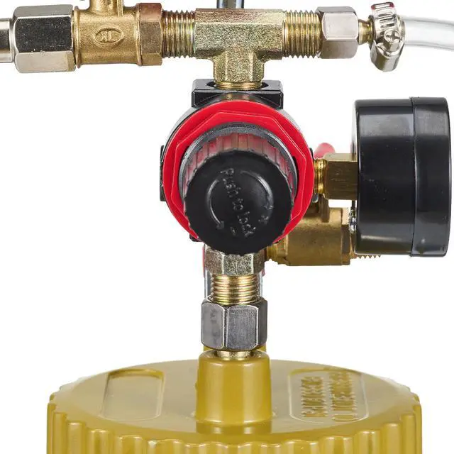 Alt view image 3 of 7 - 2L/0.5gal Spray Paint Pressure Pot Tank, Lightweight Air Paint Pressure Pot, 1.8mm Nozzle Spray Paint Gun 3m Hoses for Home Decoration Architecture Construction Automotive Painting, 45PSI Max