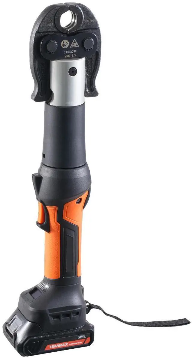 Alt view image 3 of 7 - Pro Press Tool Pipe Crimping Kit Press Tool Battery Kit 1/2" 3/4" 1" Jaw
