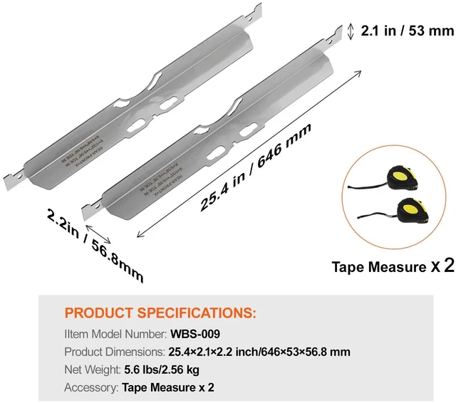 Alt view image 6 of 7 - Wheel Alignment Tool, 2-Pack Toe Alignment Toe Plates, Stainless Steel Wheel Alignment Tool Plate, Toe Angle Accurate Measurement, Includes 2 Measuring Tapes & Conversion Chart