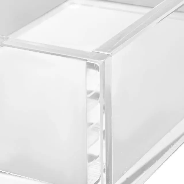 Alt view image 3 of 7 - Acrylic Napkin Holder, 9.1 x 5.5 x 2.6 inch, Clear Bathroom Guest Towel Storage Tray with U-Shaped Opening, Disposable Paper Towel Holder for Bathroom Kitchen Parties Weddings & Various Events