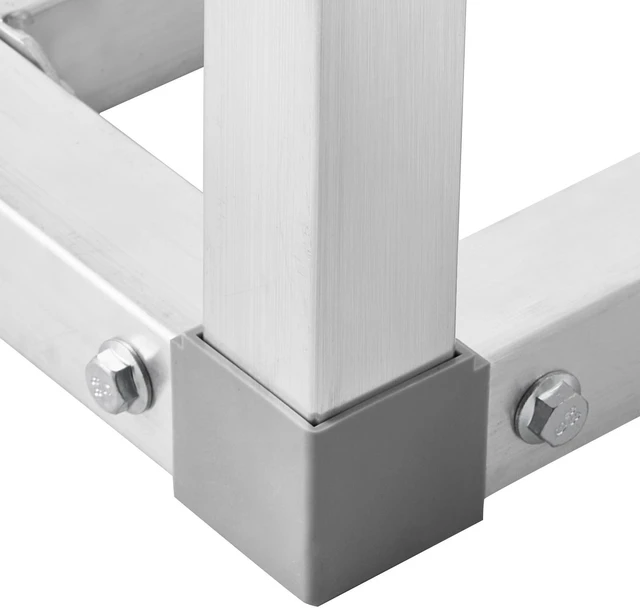 Alt view image 5 of 7 - Newly UpgradedAluminum Dunnage Rack Stationary Dunnage Rack 24 x 14 x 8 Storage Rack