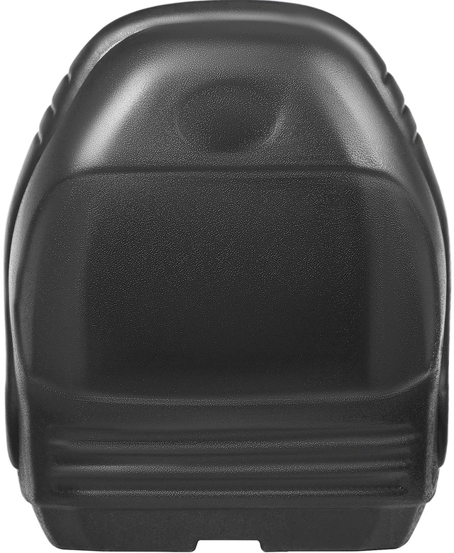 Alt view image 7 of 7 - Universal Lawn Tractor Seat Replacement, Compact High Back Mower Seat, Black Vinyl Forklift Seat, Central Drain Hole Skid Steer Seat with Mounting Bolt Patterns of 8" x 11.5" & 11.25" x 11.5".