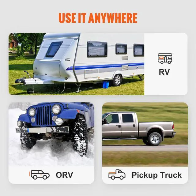 Alt view image 4 of 7 - Tow Bar, 5500 lbs Towing Capacity with Chains, Powder-Coating Alloy Steel Bumper-Mounted Universal Towing Bar, Coupler Fits 2-Inch Ball Hitch, 39.4-Inch Opening Width, for RV Car Trailer Truck