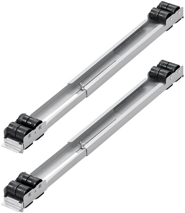 Alt view image 5 of 7 - Heavy Duty Furniture Appliances Rollers, 660 lbs Total Load, Extendable Appliance Rollers Mobile Washing Machine Base, Fridge Stand Dolly Movers for Refrigerators, Dryers, Dishwashers, White