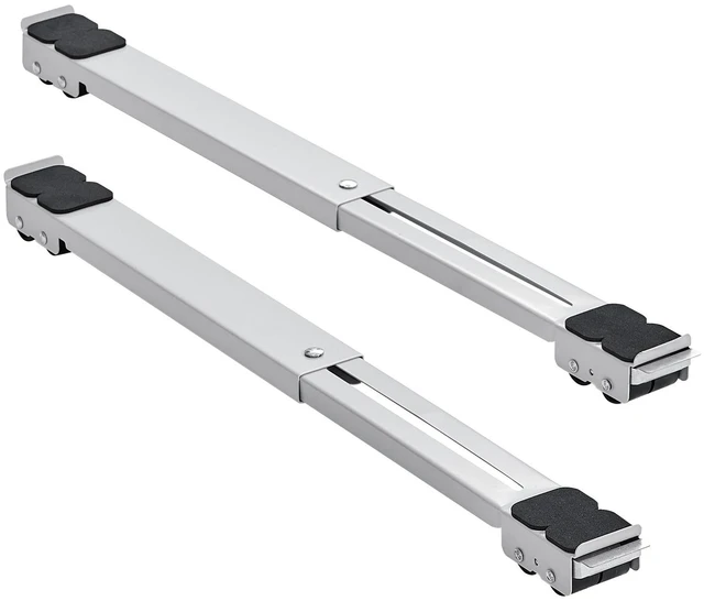 Alt view image 7 of 7 - Heavy Duty Furniture Appliances Rollers, 660 lbs Total Load, Extendable Appliance Rollers Mobile Washing Machine Base, Fridge Stand Dolly Movers for Refrigerators, Dryers, Dishwashers, White