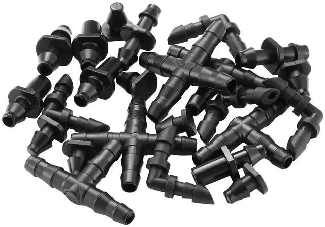 Alt view image 2 of 7 - 300Pcs Drip Irrigation Fitting Parts Kit for 1/4" Tubing for Yard Garden Lawn