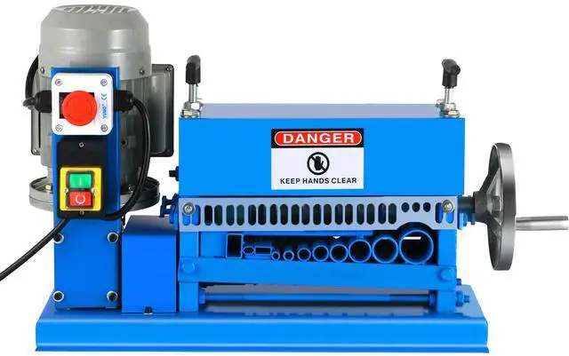 Alt view image 4 of 7 - Wire Stripping Machine DA 0.06 inch -1.5 inch,Wire Stripper Machine 11 Channels 10 Blades, Automatic Wire Stripping Tool with Manual Hand Cranked Industrial for Recycling Copper Wire