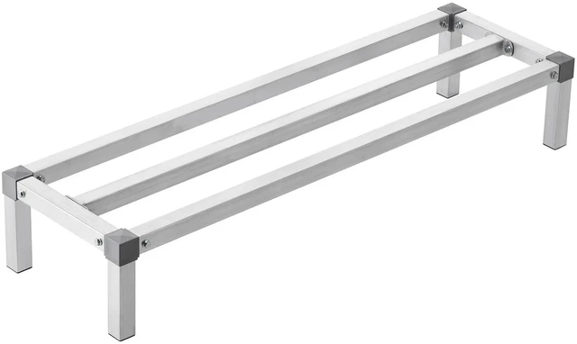 Alt view image 2 of 7 - Newly UpgradedAluminum Dunnage Rack Stationary Dunnage Rack 48 x 14 x 8 Storage Rack